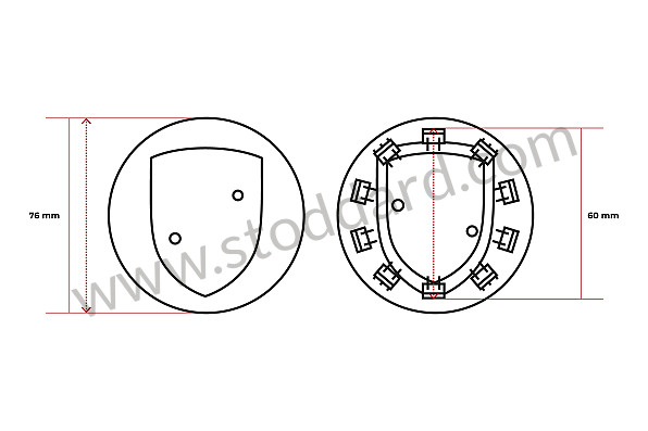 00004460601 - Center Cap for Porsche 
