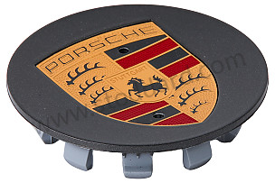 HUB CAP OPTION: SPECIAL MODEL BLACK EDITION (Option code: I013), OPTION: TURBO 2 WHEEL,19'' (Option code: I421), OPTION: CONCAVE WHEEL CENTERS WITH FULL-COLOUR PORSCHE CREST (Option code: I446) (00004460604)