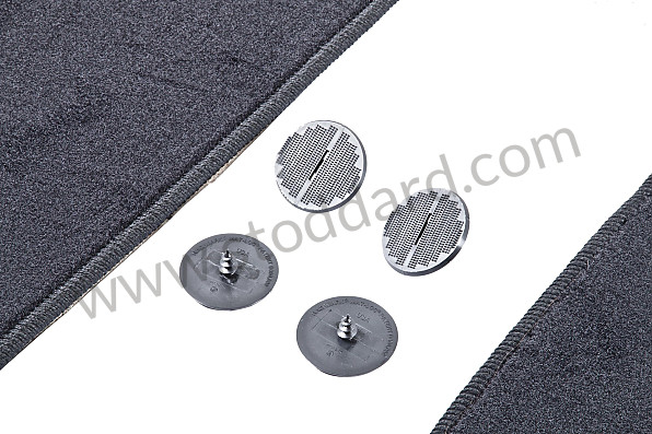 00004480053A10 - Floor Mats (set Of Two) Black For Boxster 986 for Porsche 