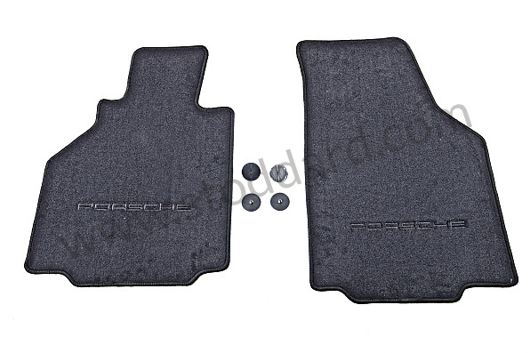 00004480053A10 - Floor Mats (set Of Two) Black For Boxster 986 for Porsche 