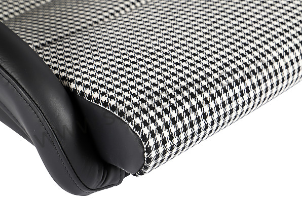 087000B25 - Recaro Classic Pole Position Abe Seat, Black Leather With Pepita Houndstooth Insert for Porsche 