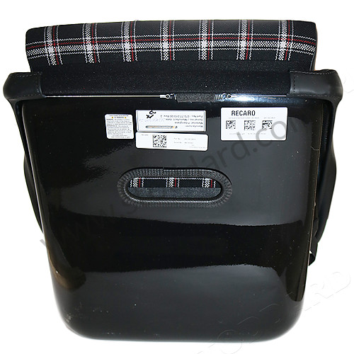087000B28 - Recaro Classic Pole Position Abe Seat, Black Leather With Checkered Plaid Insert for Porsche 