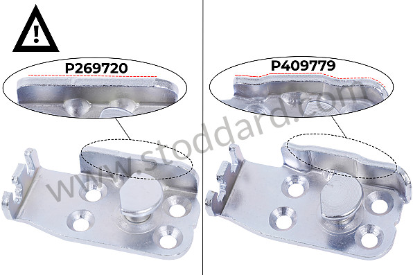 A111837036F - DOOR LOCK STRIKER for Porsche 914 &bull; 1970 &bull; 914/6 &bull; Automatic Gearbox
