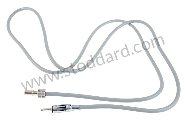 30197 - Grey universal aerial cable for Hirschmann aerials 50s, 60s, 70s, long version for Porsche 356B T6 &bull; 1961 &bull; 1600 (616/1 T6) &bull; Cabrio B T6 &bull; Manual Gearbox, 4 Speed