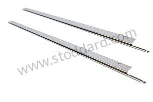 Chrome Door Trim Set (left And Right) For 356 Pre-A, 356A Coupe. 27 7/8-Inches Long. PAIR (NLA52803)