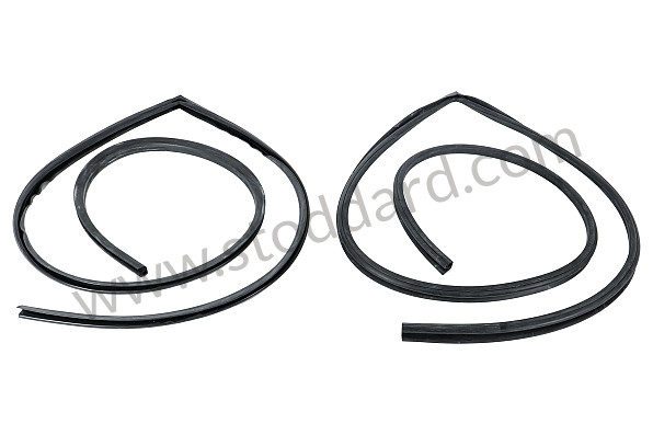 35652807SET - Door Seal Set, Left And Right. Concours Correct For All 356 Coupe. for Porsche 356B T6 &bull; 1962 &bull; 2000 Carrera Gs (587/1) &bull; Coupe Reutter B T6 &bull; Manual Gearbox, 4 Speed