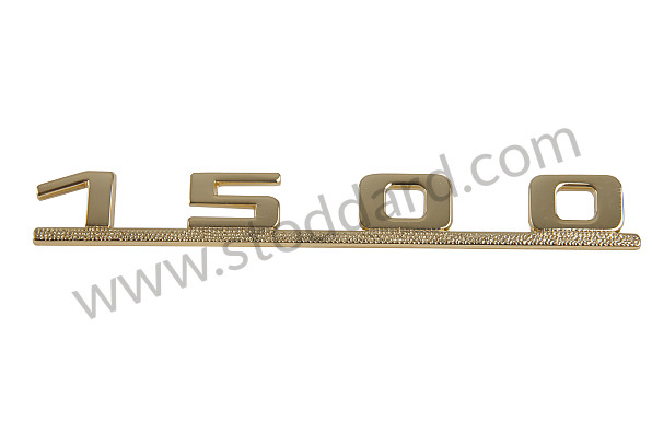 NLA58301 - 1500 Emblem, Gold, For 356 Pre-A And 356A for Porsche 