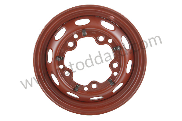 35668021 - 16x3.25-Inch Drum Brake Wheel With Red Primer Finish. For Early 356 for Porsche 