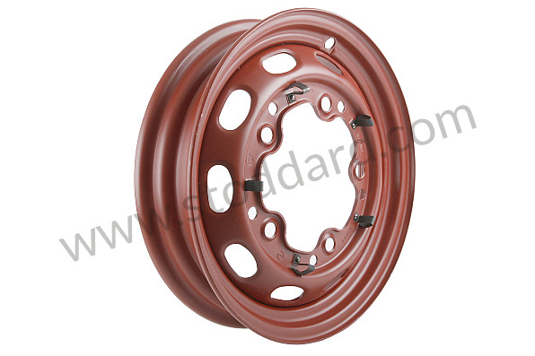 35668021 - 16x3.25-Inch Drum Brake Wheel With Red Primer Finish. For Early 356 for Porsche 