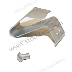 Hubcap Clip, Single With Rivet 