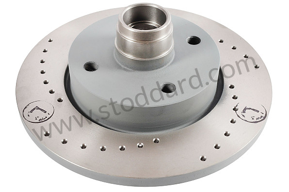 A477405583BRD - PERFORATED FRONT BRAKE DISC for Porsche 924 76-79 &bull; 1977 &bull; 924 2.0 &bull; Coupe &bull; Automatic Gearbox