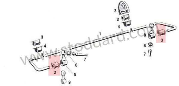 477411313N - Anti-Roll Bar Bushing 18mm For 924, 911 964 And 993 for Porsche 