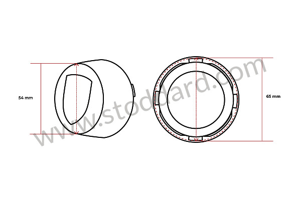 477601151N - HUB CAP for Porsche 924 80-85 &bull; 1981 &bull; 924 2.0 &bull; Coupe &bull; Manual Gearbox, 5 Speed