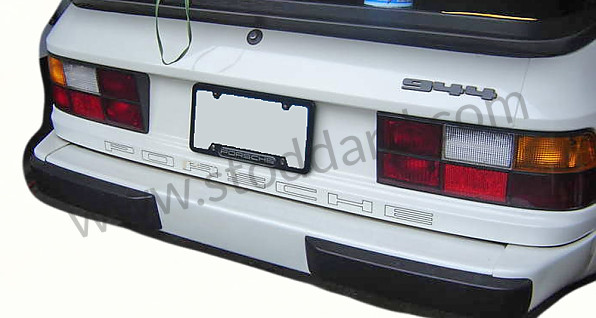 477853635B - Porsche Decal For Back Trunk Panel. Black For 924 944 for Porsche 