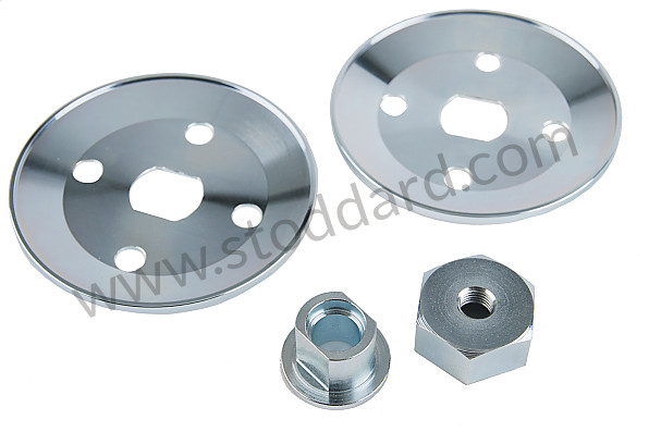 A54709301 - HALF-PULLEY KIT 356 CARRERA ( 2 HALF-PULLEYS + HUB + NUT) for Porsche 356B T5 &bull; 1959 &bull; 1600 Carrera Gt (692/3) &bull; Coupe B T5 &bull; Manual Gearbox, 4 Speed