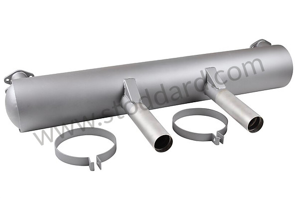 A58711101700 - EXHAUST SILENCER for Porsche 356B T6 &bull; 1963 &bull; 2000 Carrera Gt (587/2) &bull; Coupe Reutter B T6 &bull; Manual Gearbox, 4 Speed