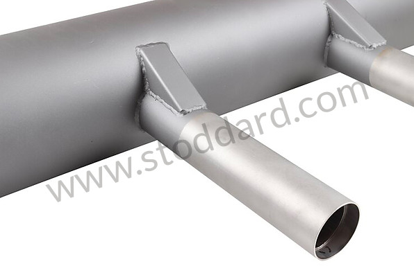 A58711101700 - EXHAUST SILENCER for Porsche 356B T6 &bull; 1963 &bull; 2000 Carrera Gt (587/2) &bull; Coupe Reutter B T6 &bull; Manual Gearbox, 4 Speed