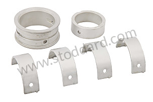 Main Bearing Set, Steel, For 356C And 912 55mm Crank. Standard Case/Standard Inside Crank. INTERIOR MEASUREMENT STANDARD / EXTERIOR MEASUREMENT STANDARD (NLA10013800)