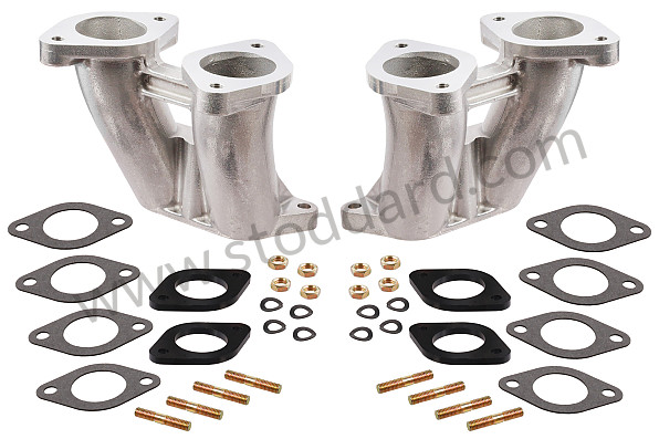 61610803301USD - Solex 40 Manifold  the pair for Porsche 912 &bull; 1969 &bull; 912 1.6 &bull; Coupe &bull; Manual Gearbox, 4 Speed