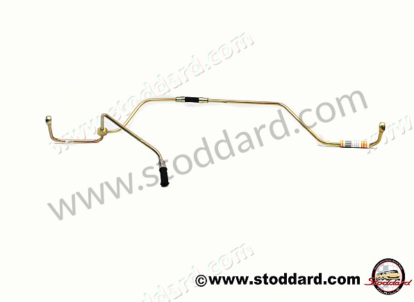 61610805900 - Fuel Line From Late Pump To Solex 40PII Carb -Slip Fitting At Pump for Porsche 