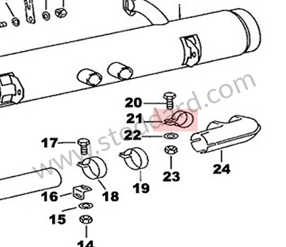 61611125501 - 42mm Exhaust Clamp 356A 35b 356C for Porsche 