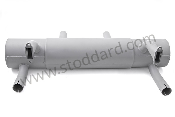 61654103 - Sport Exhaust Muffler With Twin Tips For 356A, 356B, And 356C for Porsche 356A &bull; 1955 &bull; 1300 (506/2) &bull; Cabrio A T1 &bull; Manual Gearbox, 4 Speed