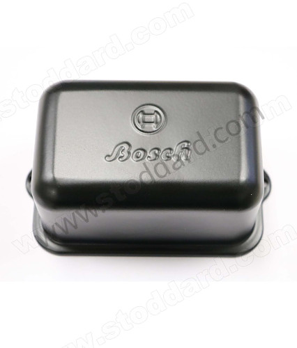 61660320303 - Voltage Regulator Cover, Stamped Steel With Old Bosch Script Logo For 356 Pre-A And 356A for Porsche 