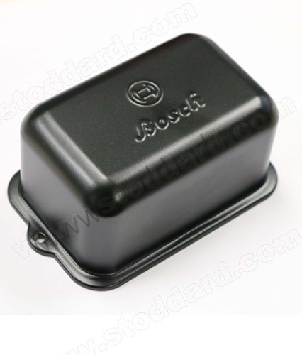 61660320303 - Voltage Regulator Cover, Stamped Steel With Old Bosch Script Logo For 356 Pre-A And 356A for Porsche 