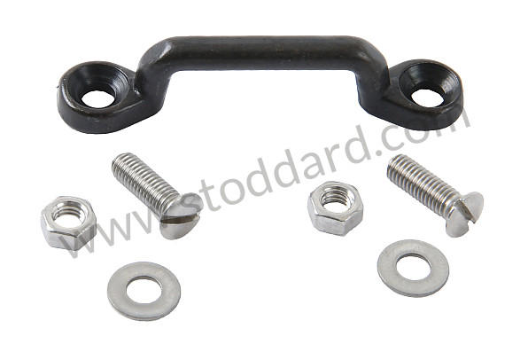 64402517100 - Clamp For Tire Strap Black With Screws All 356 for Porsche 356A &bull; 1955 &bull; 1300 (506/2) &bull; Cabrio A T1 &bull; Manual Gearbox, 4 Speed
