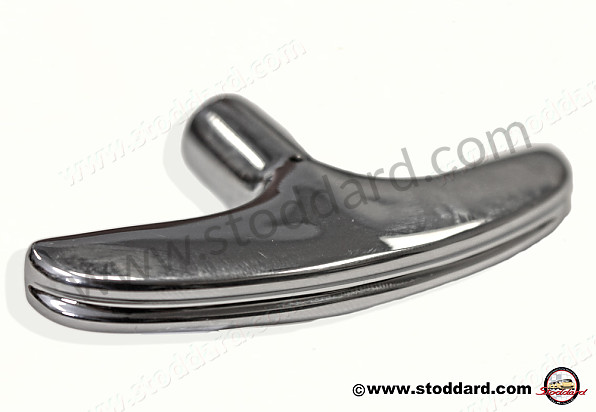 NLA24215 - Emergency Hand Brake Handle (chrome, Ribbed) For 356A Through 356B T5 for Porsche 