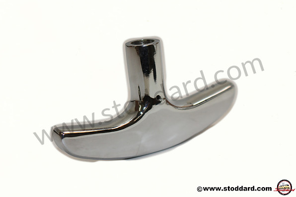NLA24215 - Emergency Hand Brake Handle (chrome, Ribbed) For 356A Through 356B T5 for Porsche 