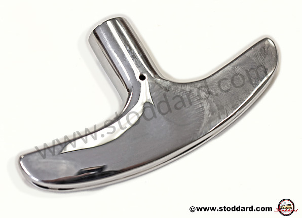 NLA24215 - Emergency Hand Brake Handle (chrome, Ribbed) For 356A Through 356B T5 for Porsche 