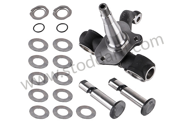 64434100700 - Front spindle, complete for 356A t2 through 356B t6.  LEFT for Porsche 