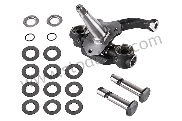 64434100800 - Front spindle, complete for 356A t2 through 356B t6. RIGHT for Porsche 