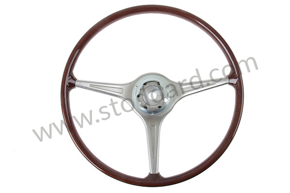A64434708215 - WOOD IMITATION STEERING WHEEL for Porsche 356C &bull; 1963 &bull; 1600 C (616/15) &bull; Cabrio C &bull; Manual Gearbox, 4 Speed