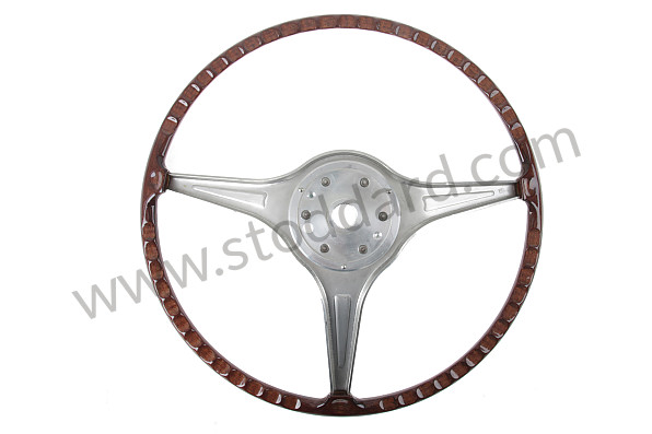 A64434708215 - WOOD IMITATION STEERING WHEEL for Porsche 356C &bull; 1963 &bull; 1600 C (616/15) &bull; Cabrio C &bull; Manual Gearbox, 4 Speed