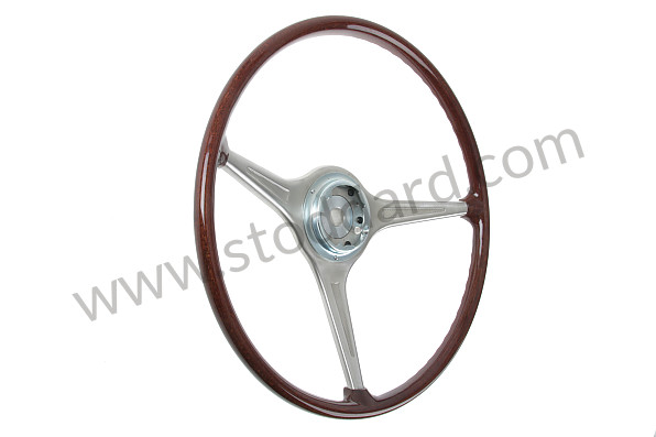 A64434708215 - WOOD IMITATION STEERING WHEEL for Porsche 356C &bull; 1963 &bull; 1600 C (616/15) &bull; Cabrio C &bull; Manual Gearbox, 4 Speed