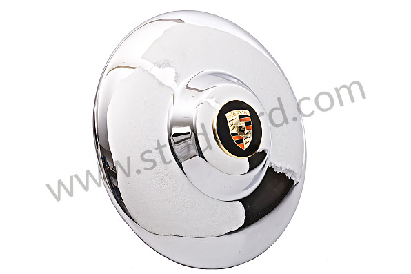 64436103111 - Super Hubcap With Gold Enameled Trim. 356 Drum Brake Wheels 356A And 356B for Porsche 