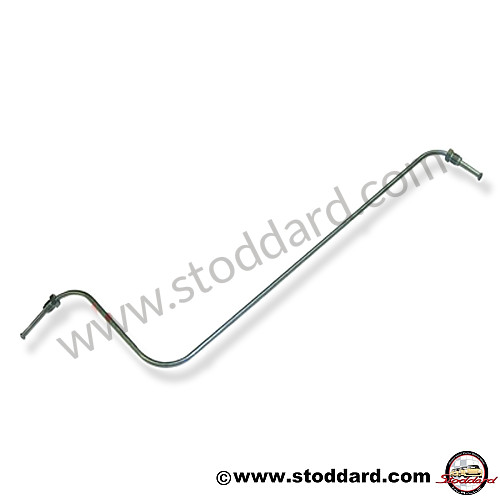NLA42314 - Right Front Steel Brake Line For 356A, 356B, And 356C for Porsche 356B T6 &bull; 1963 &bull; 2000 Carrera Gt (587/2) &bull; Coupe Reutter B T6 &bull; Manual Gearbox, 4 Speed