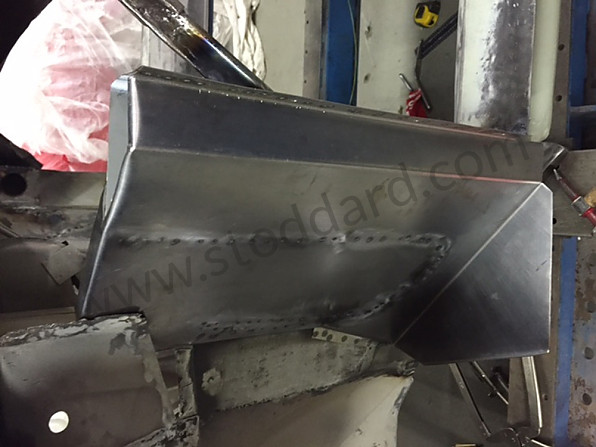 35649163 - A Pillar Outer Panel, Complete, Left Hand, 356 Pre-A for Porsche 356A &bull; 1955 &bull; 1300 (506/2) &bull; Cabrio A T1 &bull; Manual Gearbox, 4 Speed
