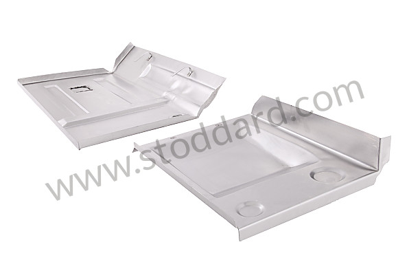 64450103205 - Battery Box Rear Partition Repair Set, 2 Pieces, For 356B T6 for Porsche 356B T6 &bull; 1961 &bull; 1600 (616/1 T6) &bull; Cabrio B T6 &bull; Manual Gearbox, 4 Speed