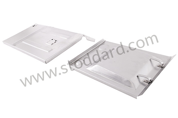 64450103205 - Battery Box Rear Partition Repair Set, 2 Pieces, For 356B T6 for Porsche 356B T6 &bull; 1961 &bull; 1600 (616/1 T6) &bull; Cabrio B T6 &bull; Manual Gearbox, 4 Speed