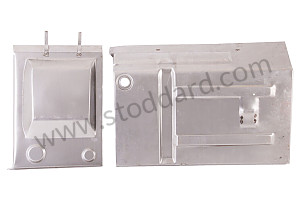 Battery Box Rear Partition Repair Set, 2 Pieces, For 356C Left-hand drive / REAR (64450103206)