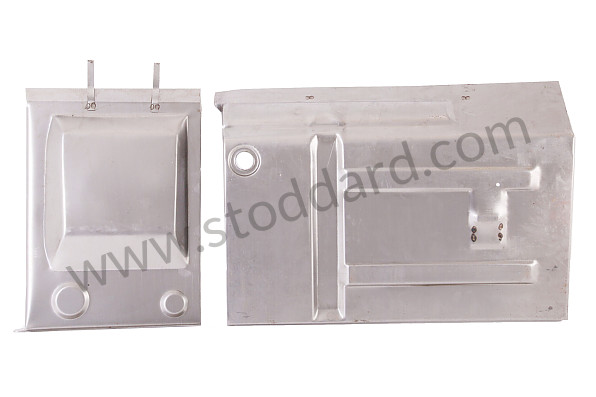 64450103206 - Battery Box Rear Partition Repair Set, 2 Pieces, For 356C for Porsche 356C &bull; 1963 &bull; 1600 C (616/15) &bull; Cabrio C &bull; Manual Gearbox, 4 Speed