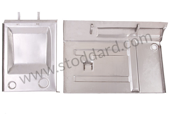 64450103206 - Battery Box Rear Partition Repair Set, 2 Pieces, For 356C for Porsche 356C &bull; 1963 &bull; 1600 C (616/15) &bull; Cabrio C &bull; Manual Gearbox, 4 Speed