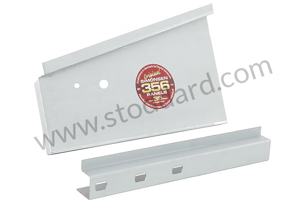SMS50103300 - Battery Box Side Panel, Left, For 356A  With Long Bumper Bracket for T1 models, needs to get shortened for the T2 model for Porsche 356A &bull; 1955 &bull; 1300 (506/2) &bull; Cabrio A T1 &bull; Manual Gearbox, 4 Speed