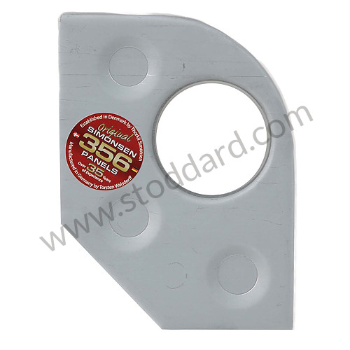 SMS50106100 - Left Rear Or Right Front Longitudinal Reinforcement Plate For 356 Pre-A, 356A, And 356B T5 for Porsche 
