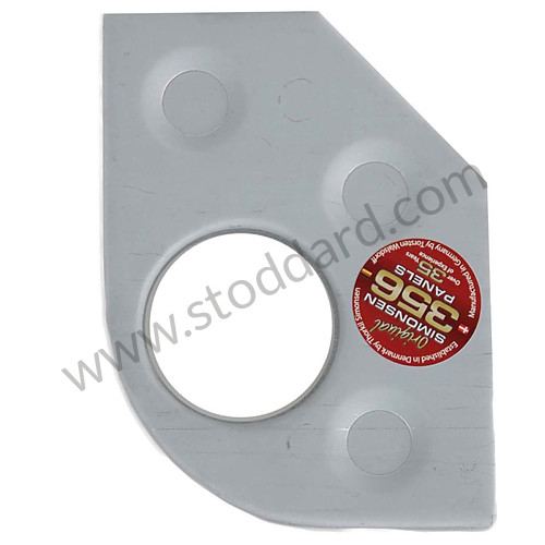 SMS50106100 - Left Rear Or Right Front Longitudinal Reinforcement Plate For 356 Pre-A, 356A, And 356B T5 for Porsche 