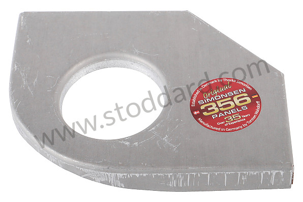 SMS50106206 - Front Left Or Rear Right Longitudinal Reinforcement Plate For 356B T6 And 356C for Porsche 356C &bull; 1963 &bull; 1600 C (616/15) &bull; Cabrio C &bull; Manual Gearbox, 4 Speed