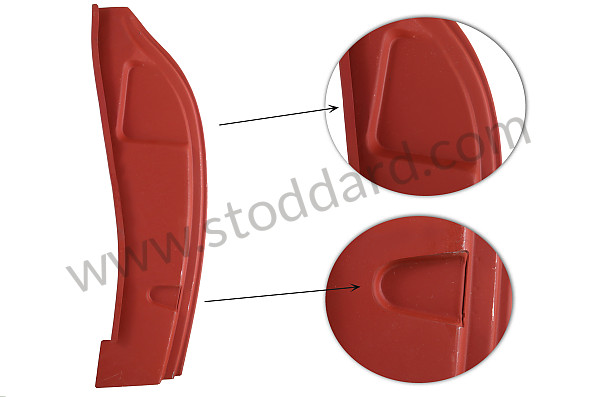 SMS50204100 - Lockpost, Left, For High 5-Hole Striker For 356 Pre-A And 356A Pre-T2 Coupe Models for Porsche 